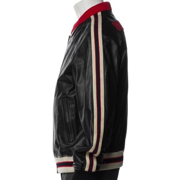 GUCCI Web Accent Bomber Jacket Size: XL | US42, IT52 - Picture 2 of 7